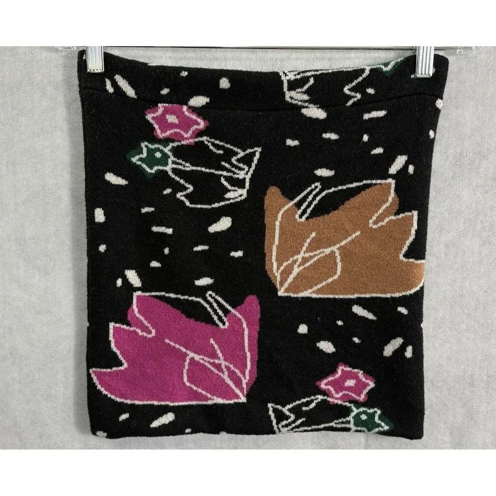 Anthropologie Women Georgia Loop Wool Blend Scarf Sz OS Black 41-12